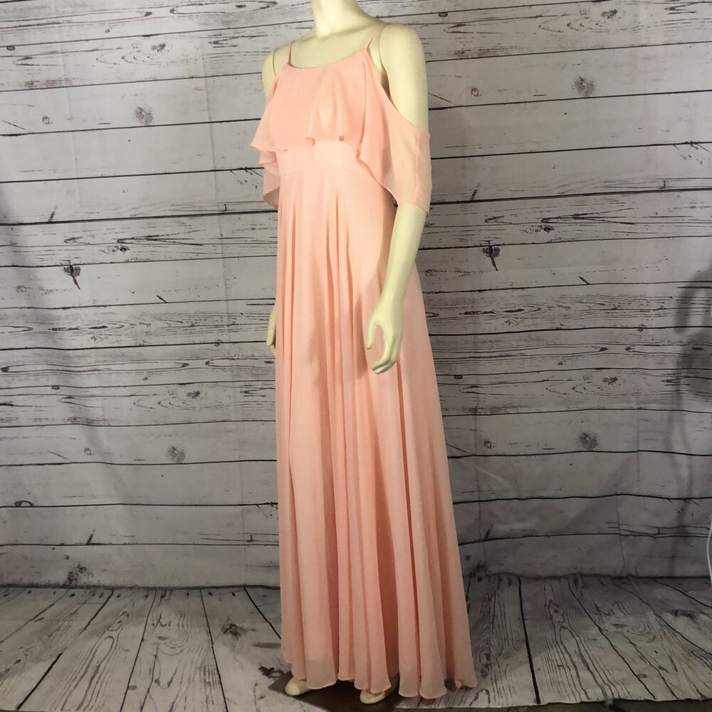ADELE RUFFLE MAXI DRESS size large - Picture 10 of 12